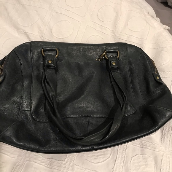 Dark blue shoulder bag - Picture 1 of 4